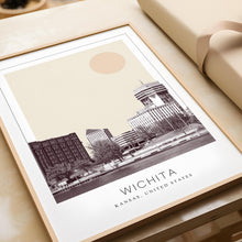 Wichita Poster Print, Wichita Travel Poster, Wichita Minimalistic Wall Art, Wichita, Kansas, United States 1882438095