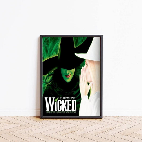 Wicked Musical Print, Wicked Poster, Broadway Theatre Print, London West End Musical Show Wall Art Print, Christmas Gift 1768470551
