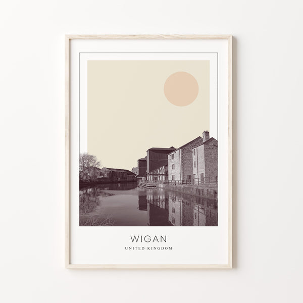 Wigan Poster Print, Wigan Travel Poster, Wigan Minimalistic Wall Art, Wigan, United Kingdom 1882439403