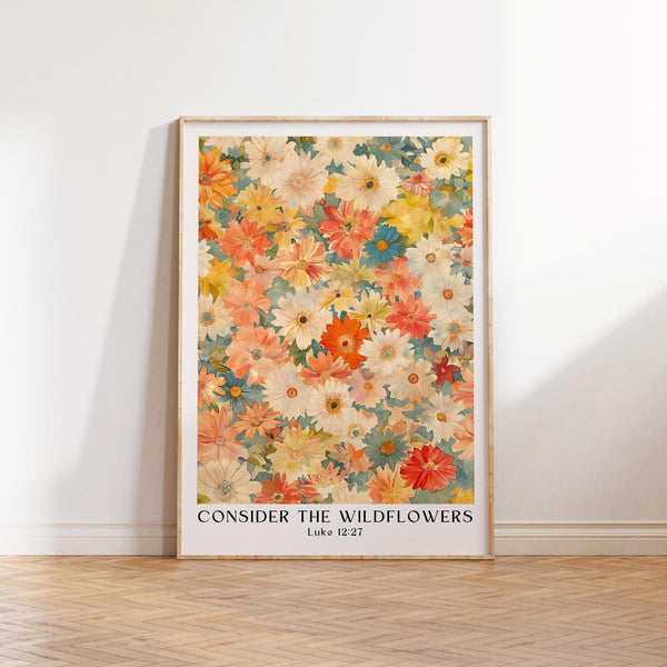 Wildflower Bible Verse Wall Art Christian Scripture Print (Digital Download) 1809458500 4091