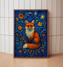 William Morris Fox Print - William Morris Inspired, Luxury Botanical Foliage Textiles Exhibition, Arts And Crafts, Floral Woodland Art