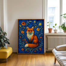 William Morris Fox Print - William Morris Inspired, Luxury Botanical Foliage Textiles Exhibition, Arts And Crafts, Floral Woodland Art