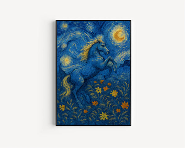 William Morris Horse Print, Morris Exhibition Vintage Poster, Classic Traditional Poster, Botanical Nature Flowers Art Foliage, Animal Print