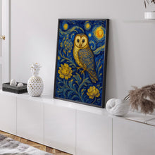 William Morris Owl Print - William Morris Inspired, Luxury Botanical Foliage Textiles Exhibition, Arts And Crafts, Floral Woodland Art