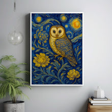 William Morris Owl Print - William Morris Inspired, Luxury Botanical Foliage Textiles Exhibition, Arts And Crafts, Floral Woodland Art