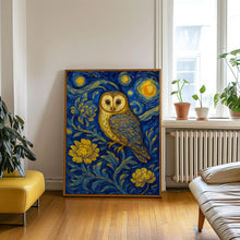 William Morris Owl Print - William Morris Inspired, Luxury Botanical Foliage Textiles Exhibition, Arts And Crafts, Floral Woodland Art