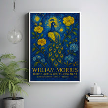 William Morris Peacock Print - William Morris Inspired, Luxury Botanical Foliage Textiles Exhibition, Arts And Crafts, Floral Woodland Art