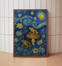 William Morris Toadstool and Frog Print, Cotton Prints Exhibition Vintage Poster, Classic Traditional Poster, Botanical Nature Flowers Art