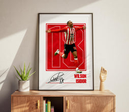 Wilson Isidor Poster Sunderland Football Poster, Football Fan Gift 4394932974