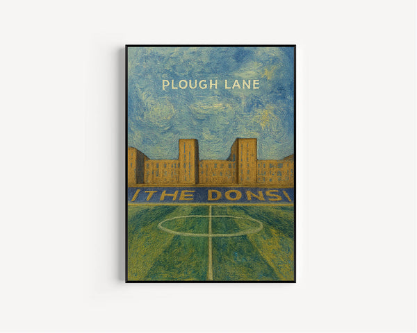Wimbledon Football Modern Art Print, Plough Lane Stadium Poster
