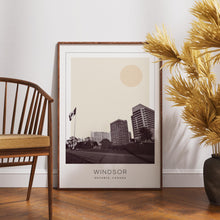 Windsor Poster Print, Windsor Travel Poster, Windsor Minimalistic Wall Art, Windsor, Ontario, Canada 1882437297