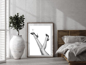 Wine Glass on Women Heels, Luxurious Alcohol Wall Art, Bar Cart Decor, Teen Girl Lavish Art, Printable Feminist Bar Decor, Digital Download 1868013692
