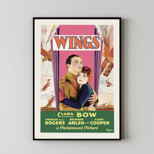 Wings 1927Poster Art Print Movie Posters Gift for Movie lovers 1