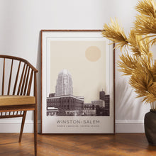 Winston-Salem Poster Print, Winston-Salem Travel Poster, Winston-Salem Minimalistic Wall Art, Winston-Salem, North Carolina, United States 1882438079