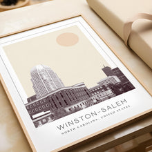Winston-Salem Poster Print, Winston-Salem Travel Poster, Winston-Salem Minimalistic Wall Art, Winston-Salem, North Carolina, United States 1882438079