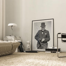 Winston Churchill Holding a Tommy Gun Print, Black and White Wall Art, Vintage Print, Photography Prints, Museum Quality Photo Print 1870523732
