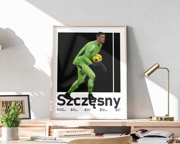 Wojciech Szczesny Poster, Polish Goalkeeper Print Sport Poster 1647390760