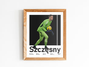 Wojciech Szczesny Poster, Polish Goalkeeper Print Sport Poster 1647390760