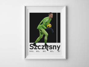 Wojciech Szczesny Poster, Polish Goalkeeper Print Sport Poster 1647390760
