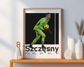 Wojciech Szczesny Poster, Polish Goalkeeper Print Sport Poster 1647390760