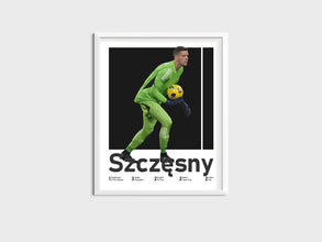 Wojciech Szczesny Poster, Polish Goalkeeper Print Sport Poster 1647390760