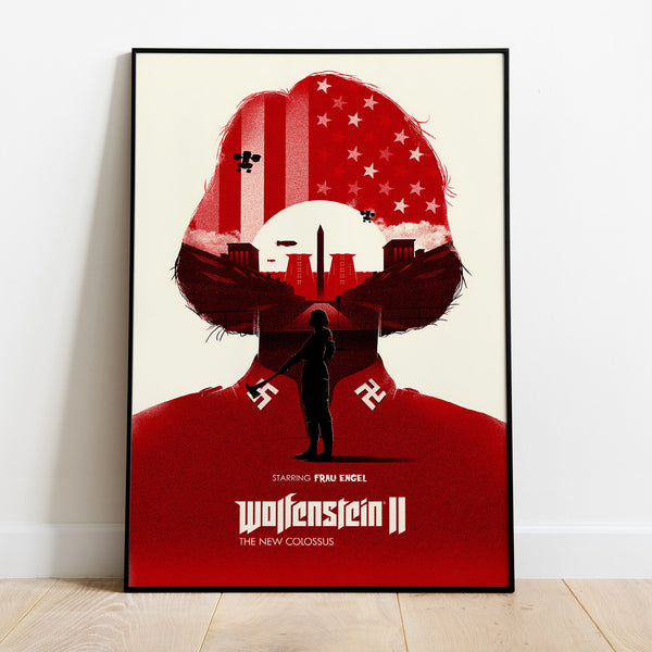 Wolfenstein Poster, Game Print, Wall Art, Gift for Gamers 1733665520