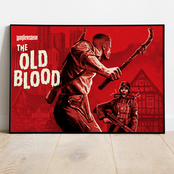 Wolfenstein Poster, Game Print, Wall Art, Gift for Gamers 1733665520 - Copy (5)