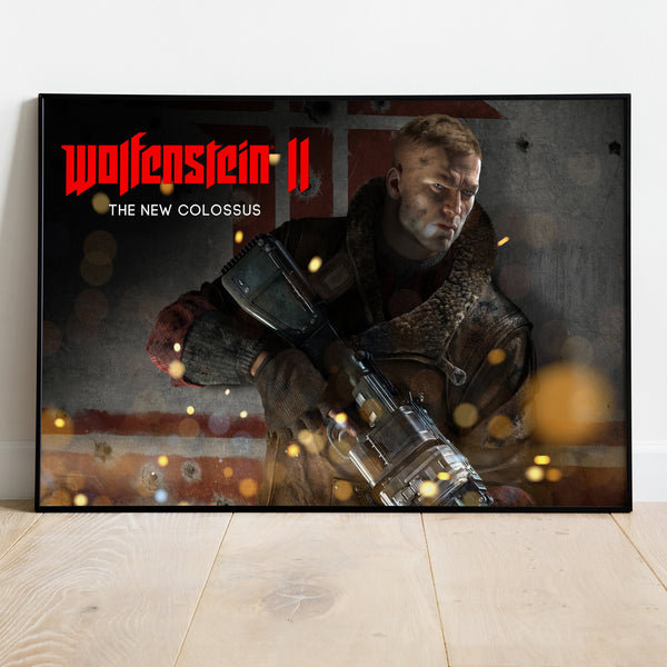 Wolfenstein Poster, Game Print, Wall Art, Gift for Gamers 1733665520 - Copy (3)