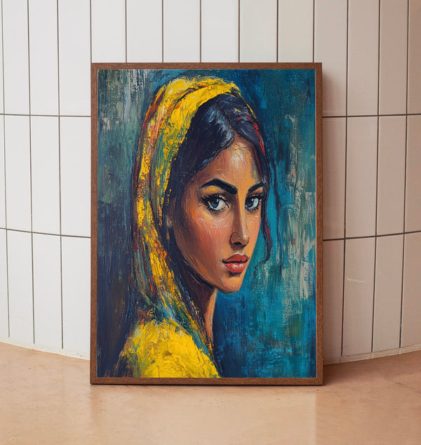 Woman Oil Painting Portrait Abstract Female Portrait Wall Decor Women Oil Painting Art 15