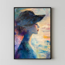 Woman Oil Painting Poster Women  Portrait Wall Decor Women Oil Painting Art 3