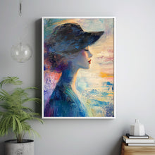 Woman Oil Painting Poster Women  Portrait Wall Decor Women Oil Painting Art 3