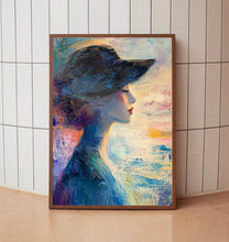 Woman Oil Painting Poster Women  Portrait Wall Decor Women Oil Painting Art 3