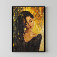 Woman Oil Painting Poster  Abstract Female Portrait Wall Decor Women Oil Painting Art 16