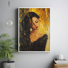 Woman Oil Painting Poster  Abstract Female Portrait Wall Decor Women Oil Painting Art 16