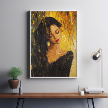 Woman Oil Painting Poster  Abstract Female Portrait Wall Decor Women Oil Painting Art 16