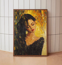 Woman Oil Painting Poster  Abstract Female Portrait Wall Decor Women Oil Painting Art 16