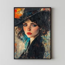 Woman Oil Painting Poster  Abstract Female Portrait Wall Decor Women Oil Painting Art 17