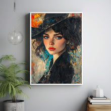 Woman Oil Painting Poster  Abstract Female Portrait Wall Decor Women Oil Painting Art 17