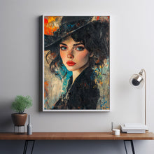 Woman Oil Painting Poster  Abstract Female Portrait Wall Decor Women Oil Painting Art 17