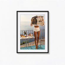 Woman Reading Newspaper Print, Fashion Magazine Art, Old Money Aesthetic, Vintage Print, Photography Prints, Museum Quality Photo Art Print 4343930579