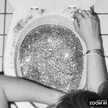 Woman Sleeping in Glitter Print, Bathroom Disco Black and White Wall Art, Vintage Print, Photography Prints, Museum Quality Photo Art Print 1606605354