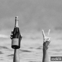 Woman With Wine in Beach Print, Feminist, Bar Cart Art, Black and White Wall Art, Vintage Print, Photography Prints, Museum Quality Print 1620779601