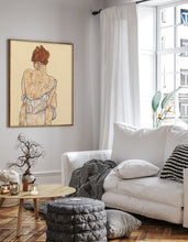Woman seated in underwear by Egon Schiele Print, Egon Schiele Art Print, Egon Schiele Reproduction, Egon Schiele exhibition poster 1230885967