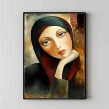 Women Portrait Abstract Female Portrait Wall Decor Women Oil Painting Art 23