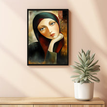 Women Portrait Abstract Female Portrait Wall Decor Women Oil Painting Art 23
