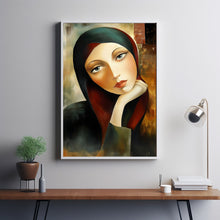 Women Portrait Abstract Female Portrait Wall Decor Women Oil Painting Art 23