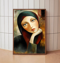 Women Portrait Abstract Female Portrait Wall Decor Women Oil Painting Art 23