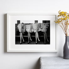 Women Reading Newspaper Print, Black and White Wall Art, Vintage Print, Photography Prints, Museum Quality Photo Art Print, Feminist Print 1620779141