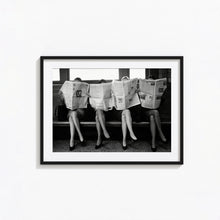 Women Reading Newspaper Print, Black and White Wall Art, Vintage Print, Photography Prints, Museum Quality Photo Art Print, Feminist Print 1620779141