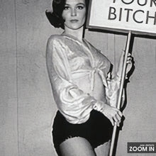 Womens Rights Not Your Bitch Sign, Black and White Wall Art, Vintage Print, Photography Prints, Museum Quality Photo Print, Feminist Art 1620778691